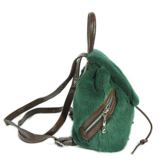 Women\'s real mink backpacks are of high quality main image 5